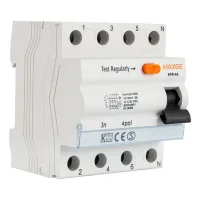 Interruptor Diferencial Industrial Superinmunizado 4p 30ma 25-40a 10ka Clase A Maxge 25 A
