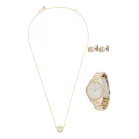 MICHAEL Michael Kors Conjunto de joyería 'LAURYN'  oro / transparente / blanco