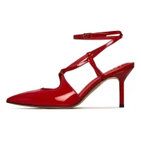 CESARE GASPARI Zapatos destalonado  rojo