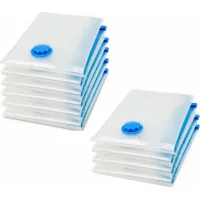 Lot De 10 Sacs De Rangement Sous Vide Pour Aspirateur, Housse De Rangement Sous Vide Pour Vêtements, Couette, Literie, Oreillers