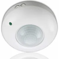 Bravix Détecteur De Mouvement Pir Montage Au Plafond En Surface 360° Max 1200w