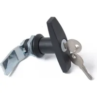 Serrure À Poignée En T, Fixation Arrière T Poignée Serrure Boîte À Outils Serrure De Porte De Garage Avec Clés Pour Remorque Caravan Canopy(noir)