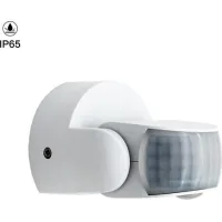 Détecteur De Mouvement Extérieur Ip65,blanc