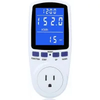 Watt Prise De Compteur De Puissance Domestique Consommation Électrique Surveiller La Consommation, Tension D’énergie Ampères Kill Tester Avec Rétro-éclairage, Protection Contre Les Surcharges,