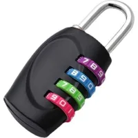 5pcs Cadenas À Combinaison À 4 Chiffres Pour L'École, Employé, Salle De Sport Et Casier, Clôture, Boîte À Outils, Étui, Rangement (multicolore)