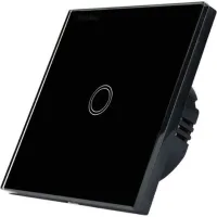 Mono Gradateur Pour Led, Interrupteur Tactile, Interrupteur Tactile Mural 1 Voie Noir
