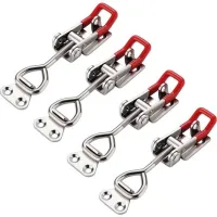 Bravix Loquets À Bascule Réglables, Loquet À Bascule ​, Loquet De Boîte, Sauterelle De Serrage Réglables Fermoir À Levier, 4 Pièces Fermetures De Serrage, Capacité De Charge Jusqu'à 180kg/400lbs