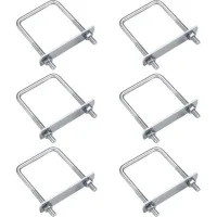 Bravix 6 Pièces Boulons En U, M6 U-bolts, Boulons De U En Acier Inoxydable Avec Écrou Plaques Rondelle, Boulons De Serrage Fixation Pour Fixation Tuyaus (angle Droit 80x50mm)