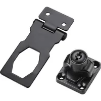 2 Pcs Verrou Porte Avec Clef, Moraillon Loquet De Porte, Moraillon De Verrouillage, Lock Hasp Avec Clé Hasp Avec, Hasp De Verrouillage En Métal, Pour Les Meubles De Boîtes De Placard De Porte