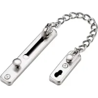 Bravix Chaîne De Sécurité,chaîne De Porte En Acier Inoxydable 304,serrure À Chaîne De Porte Avec Vis,utilisée Pour Les Portes Et Fenêtres Intérieures Des Hôtels Familiaux,argent Chromé Brossé