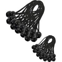 Bravix 30 Pièces Tendeur Elastique, Tendeur Bache, Sandow Elastique, Tendeur Élastique Pour Pavillon, Bâche, Camping, Tente, Rideaux Harnais D’extension(200mm And 150mm)