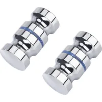 Bravix Lot De 2 Poignées De Porte De Douche - 30 Mm Convient Pour Salle De Bain, Cuisine Et Bureau