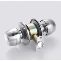 Ensemble De Poignées D'Entrée Chrome Poli, Serrure De Porte Au Design Tulipe Pour Portes Intérieures Les Pièces Nécessitant Une Sécurité Supplémentaire（sans Clé）