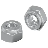 Vidaxl Tuerca 2 Pcs Plateado M6 X 10 Mm Hierro