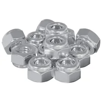 Vidaxl Tuerca 12 Pcs Plateado M6 X 10 Mm Hierro