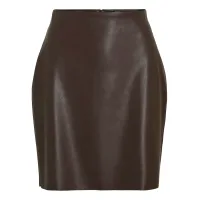 VILA Falda  marrón oscuro