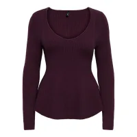 ONLY Jersey 'ONLIbi'  rojo vino