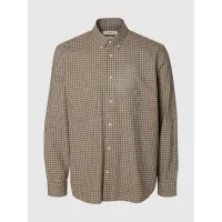 SELECTED Camisa  marrón
