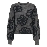 ONLY Jersey 'ONLFelicia'  gris moteado / negro