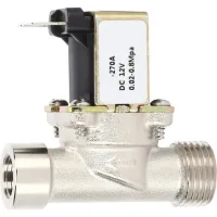 Valve De Pression D'Eau, 2 Positions, 2 Voies, Placage En Laiton, Mécanique, Entrée Fermée Normale, Dc12v