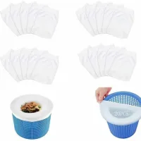 Filtre D'Écumoire De Piscine, Lot De 20 Chaussettes D'Écumoire De Piscine, Pour Récupérer Les Feuilles Des Arbres De Piscine (20)