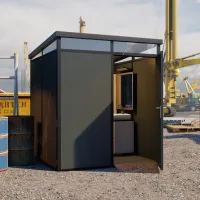 Caseta De Jardín Sucre, Suelo Antideslizante, Con Tragaluz, Modular, Techo 1 Agua Hecho En Italia, Material Del Techo Plástico