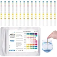 50pcs 9 En 1 Test Eau Potable, Bandelettes De Test Ph Pour Eau De Piscine Et Spa, Bandelette Testeur Dureté De L'Eau Pour Aquarium, Pool Teststreifen Pour Analyse Ph Nitrites Chlore Dureté Piscine