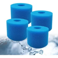 4 Pièces Filtre Spa Éponge Filtrante Pour Type S1, Remplacement Lavable Pour Outil De Nettoyage De Cartouche De Cartouche De Papier Filtre De Type S1, 7,2 X 10,8 X 10,8 Cm