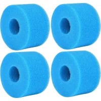 4 Pièces Éponge Filtrante Type S1, Cartouche De Filtre En Mousse, Mousse Pour Filtre Piscine, Réutilisables Et Lavables, Filtre En Mousse Pour Spa, Piscine, Jacuzzi