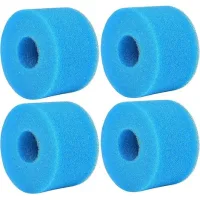 4 Pices Ponge Filtrante Type S1, Cartouche De Filtre En Mousse, Mousse Pour Filtre Piscine, Rutilisables Et Lavables, Filtre En Mousse Pour Spa, P