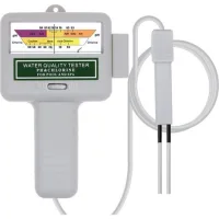 Testeur De Qualité De L'Eau, Moniteur Numérique Portable, Testeur De Qualité De L'Eau Ph Analysant Le Kit De Test De Piscine De Chlore (blanc)