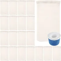 Lot De 20 Chaussettes D'Écumoire De Piscine – Économiseurs Pour Filtres De Piscine, Paniers Et Écumoires – La Chaussette/filet/économiseur Idéal.