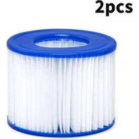 Filtro Per Piscina 2 Pezzi, Filtro Spa, Pulitore Per Piscina Per Bestway (vi), Blanc Et Bleu, 10,68 Cm
