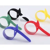 Bunthaus Lot De 120 Serre Câble Réutilisables En Nylon, [150 Mm X 12 Mm] Attaches De Câble Réglables À Crochet Et Boucle, Gestion Des Câbles Pour Bureau, Maison, Jardin Et Autres - 6 Couleurs Mixtes