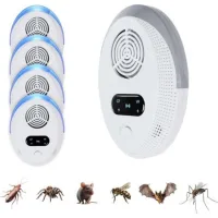 Bunthaus (4pcs)ultrasons Pour Chauve Souris Ultrasons Anti Rongeurs Repulsif Ultrasonique Anti Cafard Ultrason Insecte.