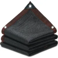 (2mx5m) Noir, Toile D'Ombrage De Protection Solaire, Filet Pare Soleil, Protection Solaire À 90%, Convient Aux Terrasses, Jardins, Terrasses, Serres, Couvertures Végétales