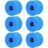 Fltre Spa, Cartouche Filtre Piscine,cartouche Filtrante En Éponge Anti Obstruction, Tube D'Éponge Filtrante 108x40x73 Mm (lot De 6 Pièces) — Éponge Filtrante Haute Efficacité Pour Piscines.