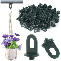 Bunthaus Lot De 100 Clips De Serre Œillets Stables Avec Grande Capacité De Charge Dispositifs De Suspension En Plastique Accessoires Pour Rideau De Plantes