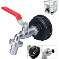 Bunthaus Adaptateur De Réservoir Pour Connecteur Fileté Ibc 1/2", Robinet De Collecteur De Pluie De Robinet De Réservoir 1000l, Robinet De Sortie De Robinet"