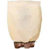 Bunthaus Protection Hivernale Pour Plantes, Sac De Protection Des Plantes Pour Plantes En Pot 240 X 200 Cm Avec Cordon De Serrage Et Disque De Paillis De Noix De Coco