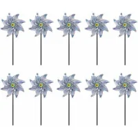Bunthaus Moulin À Vent Réfléchissant, 10 Pièces Anti-oiseaux Moulin À Vent Réfléchissant, Moulin A Vent Jardin Exterieur, Répulsif À Oiseaux Pour Protéger Le Jardin/verger/cour Intérieure