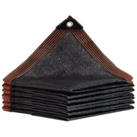 Bunthaus Filet Protection Solaire 50%, Coupe-vent Voiles Avec Oeillets À Abat-jour En Maille Résistante Bloquer Les Rayons Uv Plantes Noir,pour Jardin Des Fleurs Serre Grange (2mx4m/6.6ftx13.1ft)