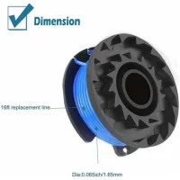 Bunthaus Bobine Double De Cordon Compatible Avec Greenworks Tondeuses À Gazon Série 40 V,1,65mm Outil De Taille-bordures De Bobines De Remplacement Automatique,6 Pièces