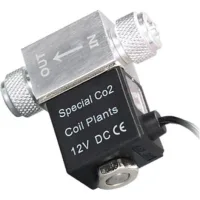 Bunthaus Électrovanne Pour Régulateur De Système De Co2 D'Aquarium Dc 12 V Sortie Connecter M10 1 Filetage Externe Simple Tête Version Basse Température Silencieuse