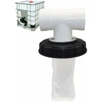 Bunthaus T-forme Couvercle De Réservoir Ibc Avec Filtre En Nylon Lavable Pour Réservoir D'Eau De Pluie Ibc 1000 Litres,filtre À Couvercle Ibc Accessoires De Réservoir Ibc,163 Mm