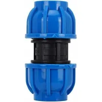 Bunthaus 4pcs Pe Connecteur Droit En Plastique 32mm À 32mm Adaptateur De Tuyau D'Eau Raccord Droit Raccord De Tuyau D'Eau Tube Raccords