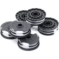 Bunthaus Lot De 6 Bobines De Fil De Rechange Pour Coupe-bordure Lidl Parkside Prta 20-li A1, B2, C3, Prt 550 A1, A3, Prt 300 A1