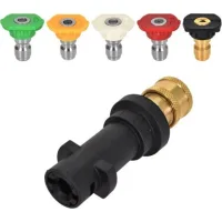 Bunthaus Adaptateur Pour Nettoyeur Haute Pression,connexion Rapide 1/4 Compatible Pour Karcher Karcher K2-k7,avec 5pcs Embouts De Buse À Plusieurs Degrés,kit D'Accessoires Pour Nettoyeur (a)