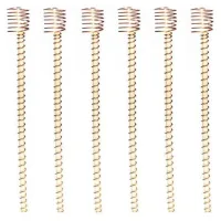 Bunthaus Lot De 6 Piquets D'Antenne De Jardinage En Cuivre De 30,5 Cm Pour Plantes D'Intérieur Et D'Extérieur, Fruits, Légumes, Support D'Antenne De Culture Électrique
