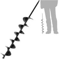 Bunthaus 50mm450mm Auger Drill Bit For Planting - Easy Planter Garden Auger - Bulb & Bedding Plant Augers
